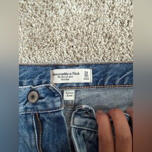 Abercrombie and Fitch: Curve Love mid rise barrel jean